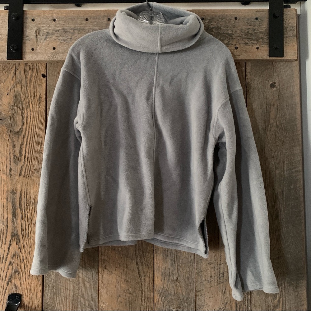 Women’s XS ROSIE for M&S Gray Fleece Cowl Neck Super Soft Sweatshirt Sweater Top